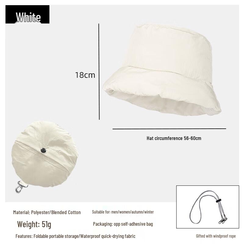Женская зимняя водонепроницаемая складная шляпа-панама Gu Teng