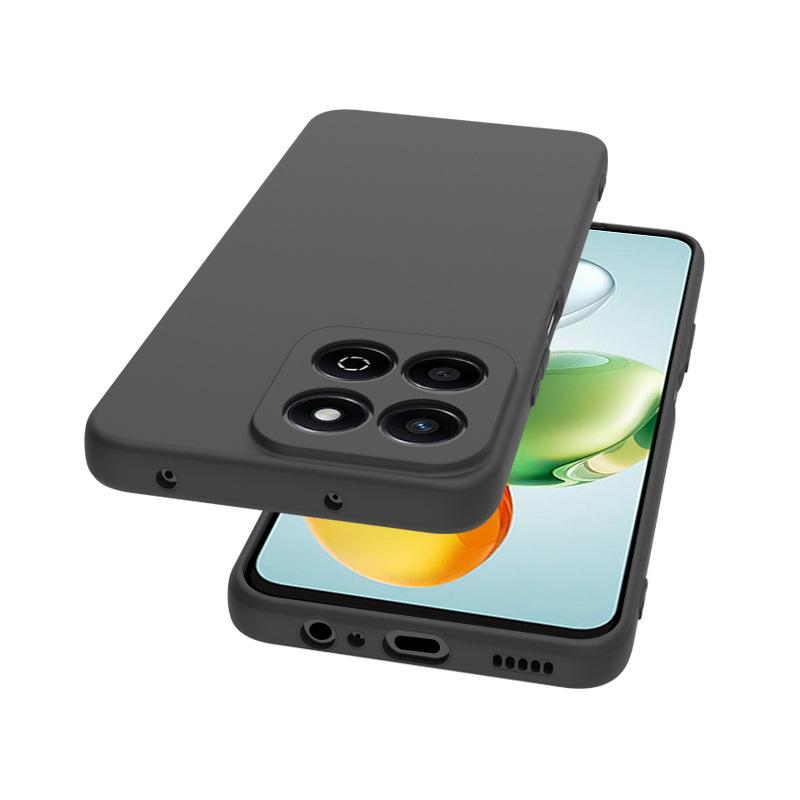 Подходит для Honor 600Pro (международная версия), черный матовый чехол для мобильного телефона, влагостойкий и устойчивый к отпечаткам пальцев кожаный чехол Honor 300
