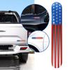 Наклейки на автомобиль с эмблемой американского флага, длинная полоса, 3D-наклейки из алюминия и металла для украшения внешнего бампера автомобиля J6R8