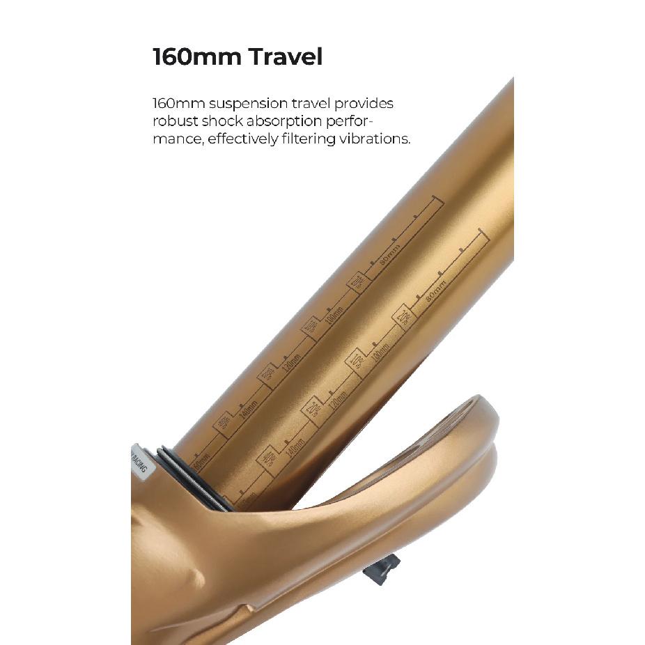 BOLANY MTB Boost Air Fork 27.5/29Inch Suspension Fork 160mm Travel 36mm Tube 15x110mm Mountain Bike Damping Adjustable Bike Fork