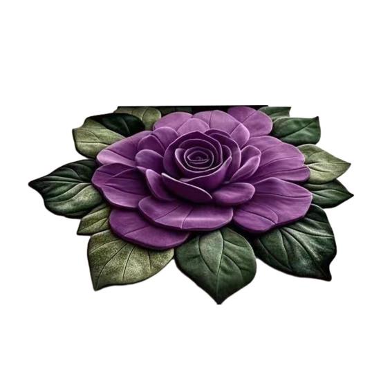 3D Цветочный ковер Реалистичный Цветочный Противоскользящий Напольный коврик Впитывающий Быстросохнущий Коврик для ванной для Кухни Спальни Прихожей Туалетного столика