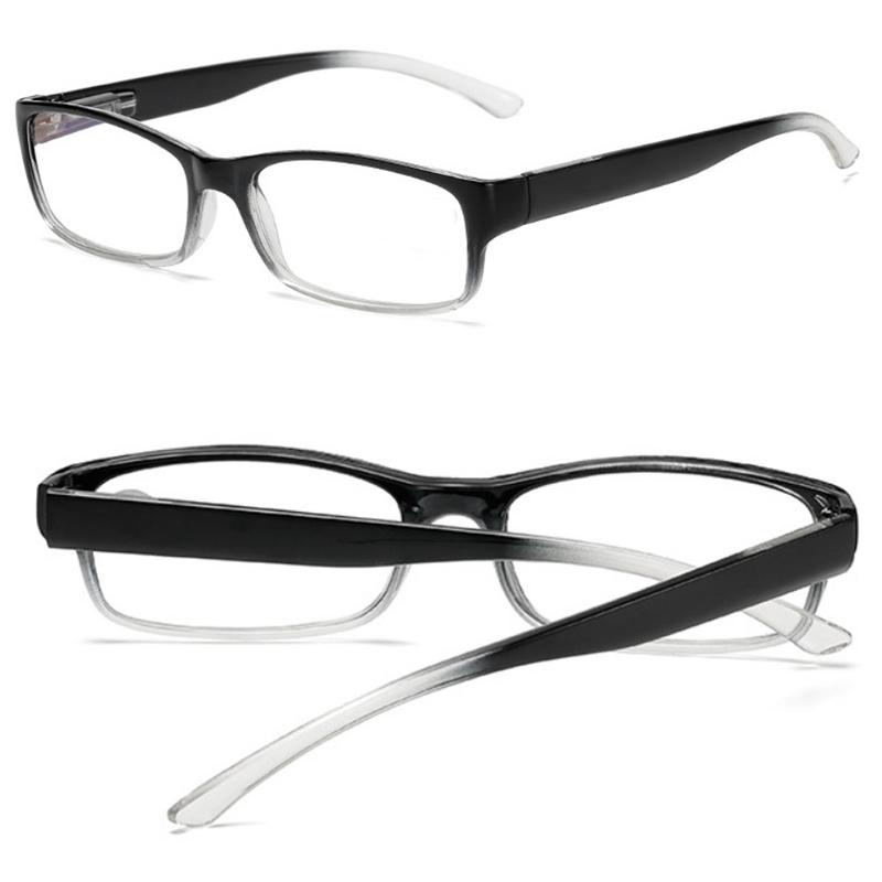 Очки для чтения Прямоугольные Дальнозоркие Полноразмерные Анти-синий свет Газетные Анти-УФ 1 шт родители пожилые Унисекс бусины