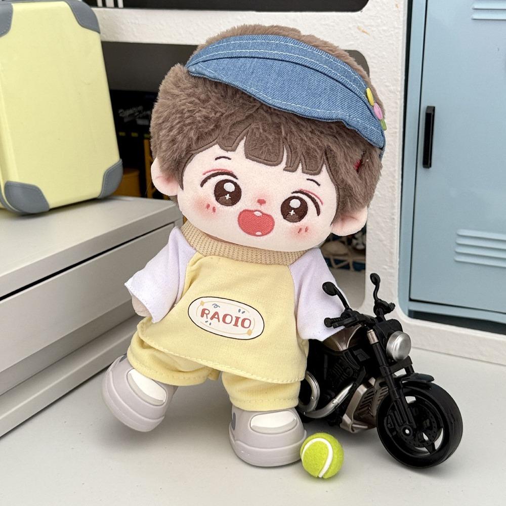 1 set Outfit 20cm Cotton Doll Clothes Cartoon T-shirt Plush Doll Clothes Children's Gift