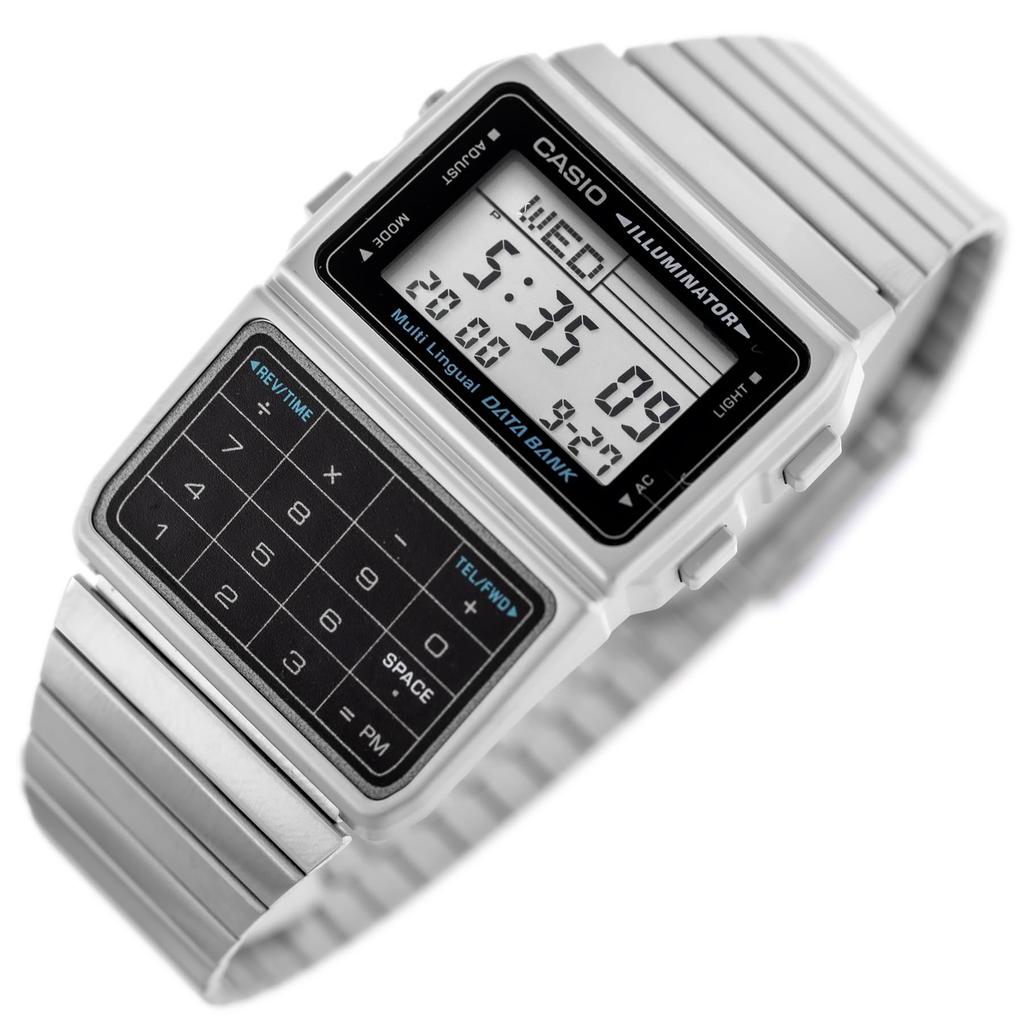Casio DATA BANK Унисекс Часы DBC-611-1DF Серебристые Модель для зарубежного рынка [Часы] Импортные