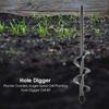 Hand Tools Garden Auger Kit Black Flower Planting Soil Drill Bits Auger Drill Bit Loosen The Soil