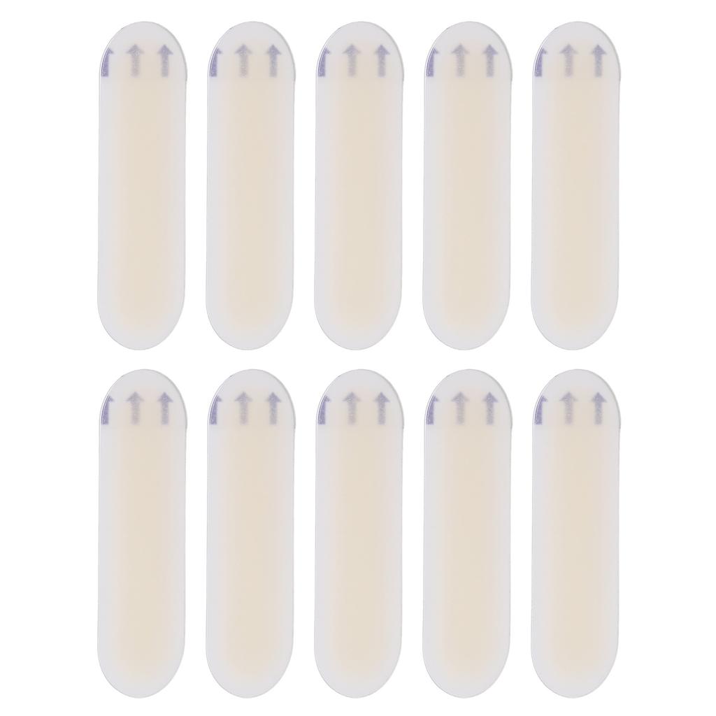 10 шт. гелевых накладок для защиты от мозолей 20x60 мм, наклейки для защиты от мозолей, предотвращающие износ стопы, гелевые накладки на высокие каблуки