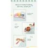 Picnic Basket Hand-held Basket Pretend Play Toys Children's Wooden Simulation Tableware Set Girls' Toys Desserts and Cakes