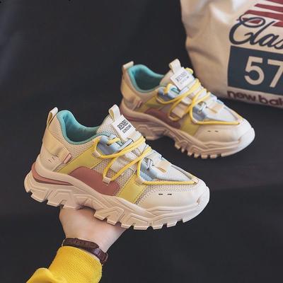 Летние новые кроссовки Muffin с толстой подошвой, подходящие по цвету, для папы, женские модные уличные кроссовки для повседневной носки, оптовая продажа