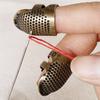2 шт. Винтажные регулируемые наперстки, Защитные наперстки на палец для шитья, Металлическая защита пальца от иглы для квилтинга, Подарок для шитья своими руками