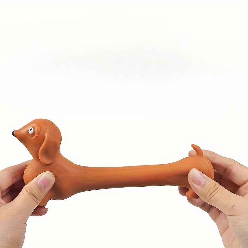 Dachshund Dog Stretchable Squeezy Fidget Toy Anxiety Stress Reliever Party Favor Accessory Goody Bags Prizes for Adults Kids