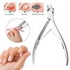 Professional Nail Clippers for Thick Ingrown Nails Stainless Steel 120 Degree Angled Cutter Ergonomic Handle Precision Toenail Clippers Podiatrist