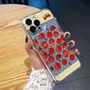 Чехол для телефона с английскими буквами и точками-помидорами Для IPhone 17E 16E Air 17 16 15 14 13 12 11 Pro Max PLUS Прозрачный Стильный Чехол