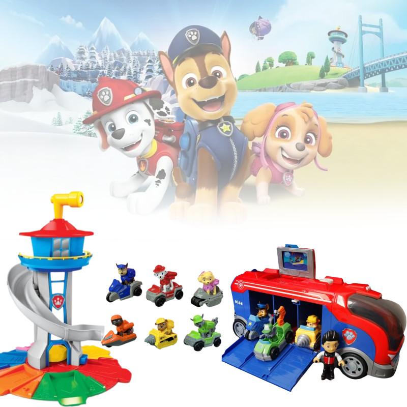 Cute Dog Themed Pullback Bus Toy 32.5cm Bright Colors For Kids Learning Fun