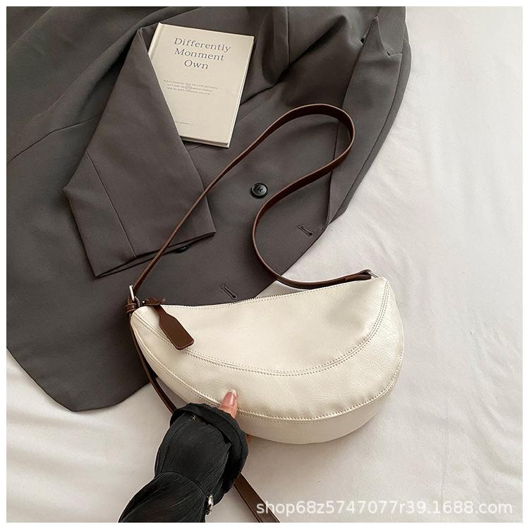 2025 Solid Color Trend Personalized Dumpling Bag, Frequent Commuter Bag, Simple Women's Bag, Shoulder Bag, Crossbody Bag, New Women's Bag