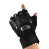 Anti-Slip Motocycle Gloves Cycling Bicycle Gloves Fingerless Gloves Riding Gloves PU Leather