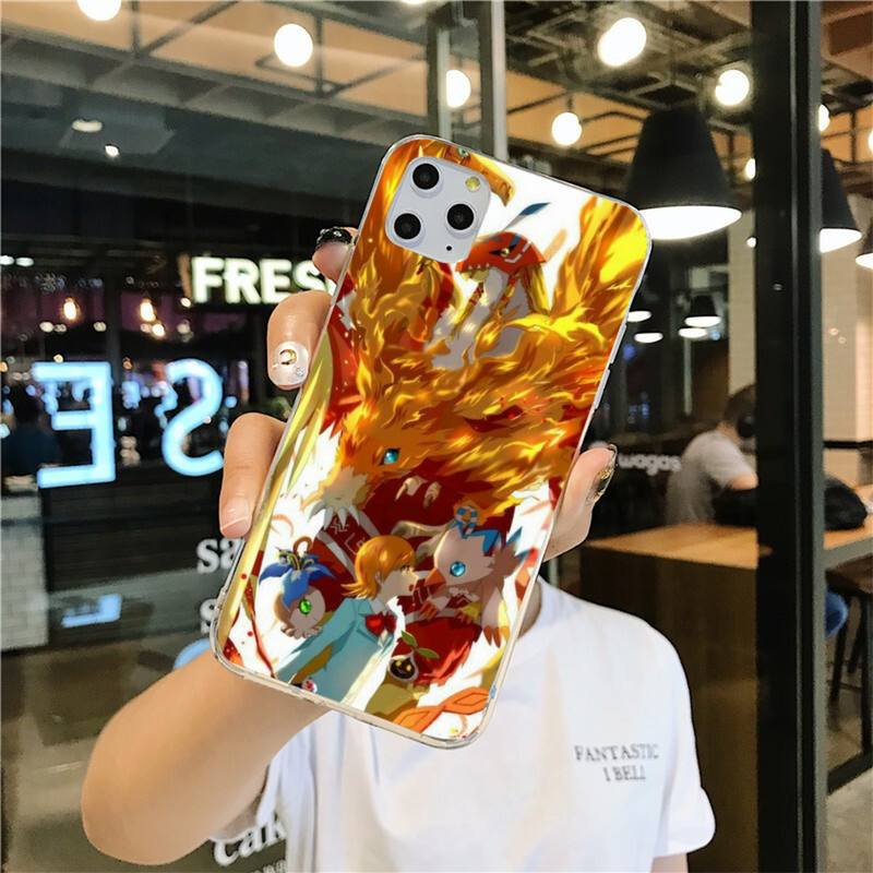 Аниме Digimon Adventure Чехол для телефона для iphone 12 pro max mini 11 pro XS MAX 8 7 6 6S Plus X 5S SE 2020 XR чехол