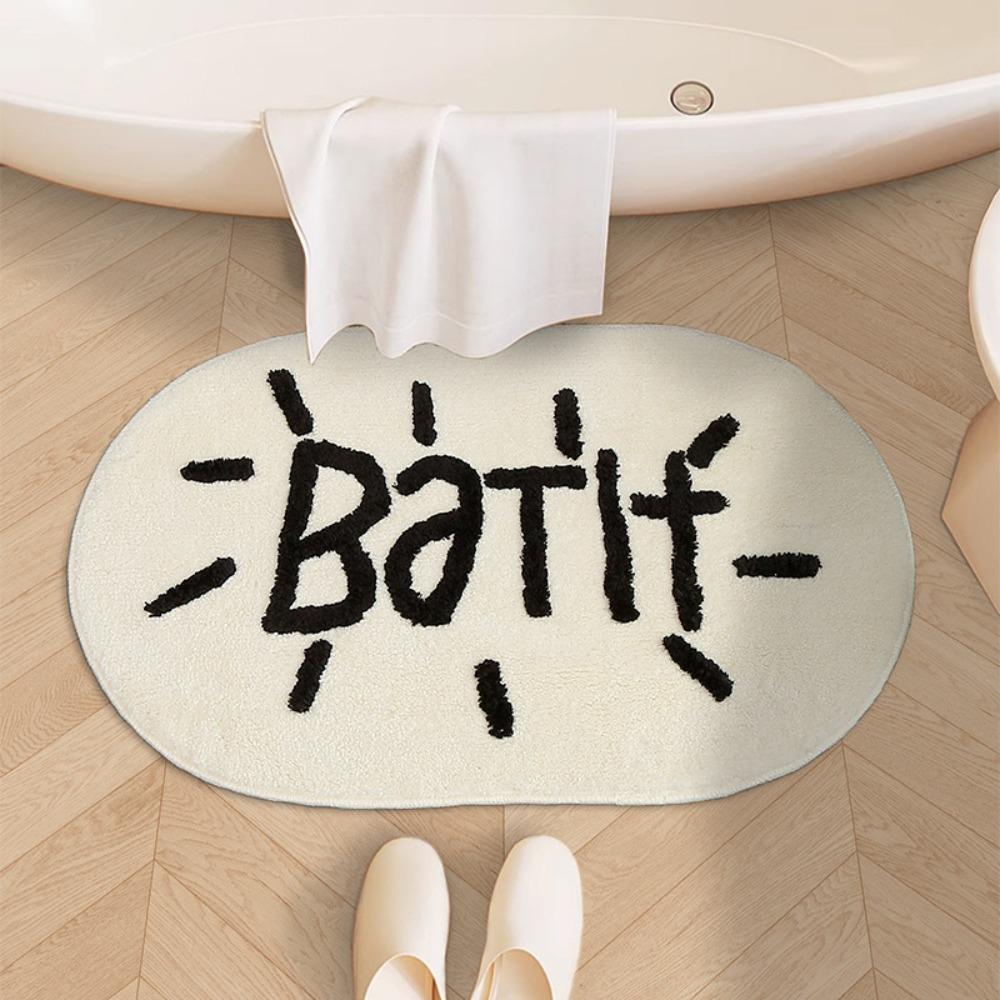 High Absorbency Imitation Cashmere Mat Quick Dry Absorbent Doormat Non-Slip Floor Mat  Bedroom