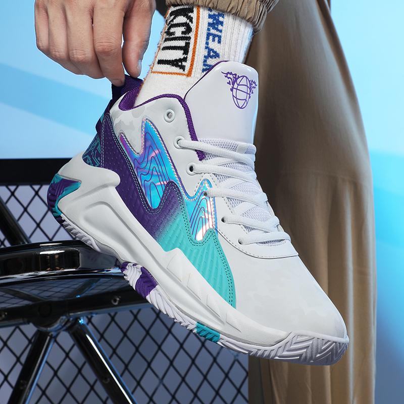 Модные мужские баскетбольные кроссовки с амортизацией, персонализированный дизайн, кроссовки для тренировок спортсменов, легкая спортивная обувь, повседневные удобные кроссовки 36-46