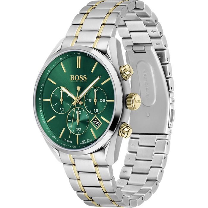 Hugo Boss - Montre Hommes - Quartz Chronographe - Bracelet Acier inoxydable Multicolore - 1513878