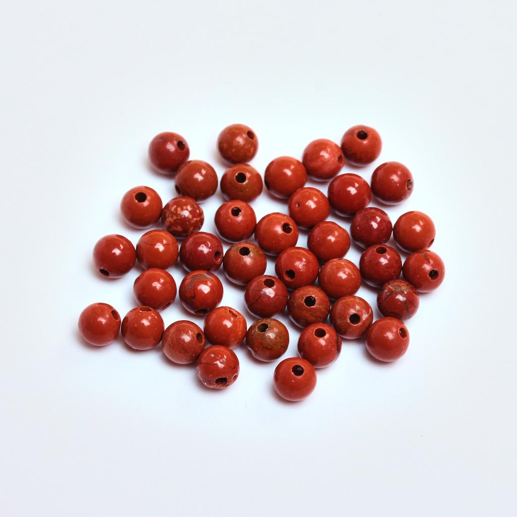 20/30/40 шт. 4/6/8/10 мм DIY круглые бусины из красного камня, подвески, аксессуары для изготовления ювелирных изделий, браслеты из натурального камня