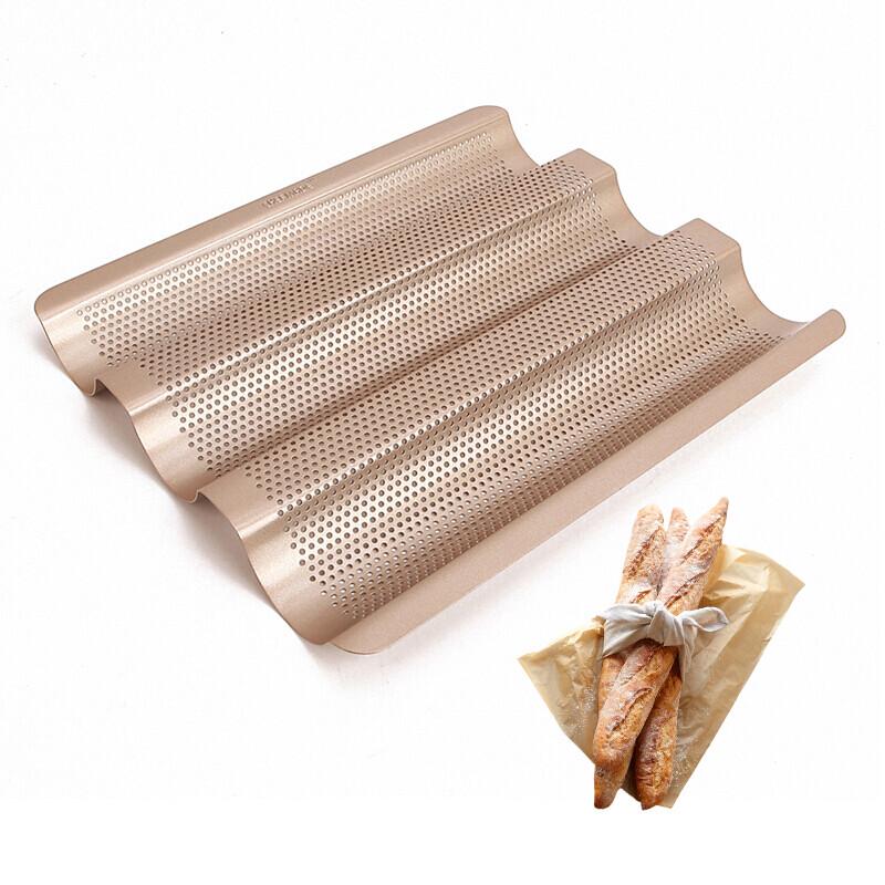 Chefmade Золотая антипригарная решетка для выпечки французского хлеба