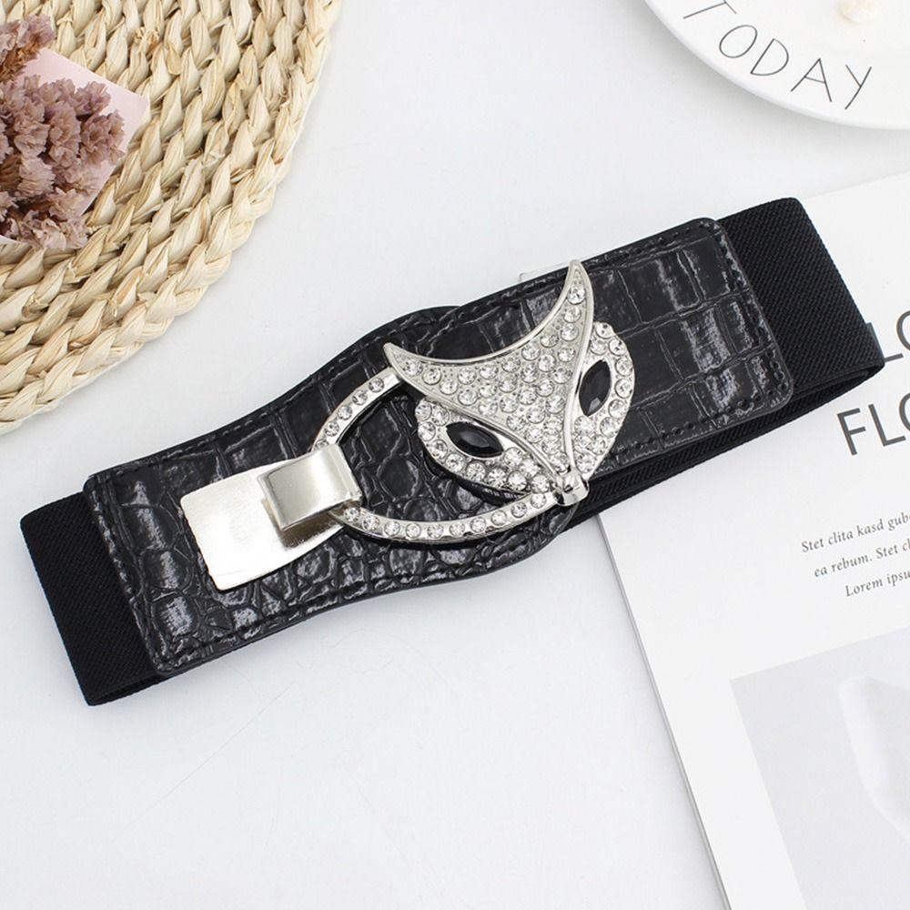 Эластичный пояс-корсет с эластичной вставкой для талии, женский пояс для платья, кушак, поясная лента с хрустальной пряжкой, широкие резинки для юбки