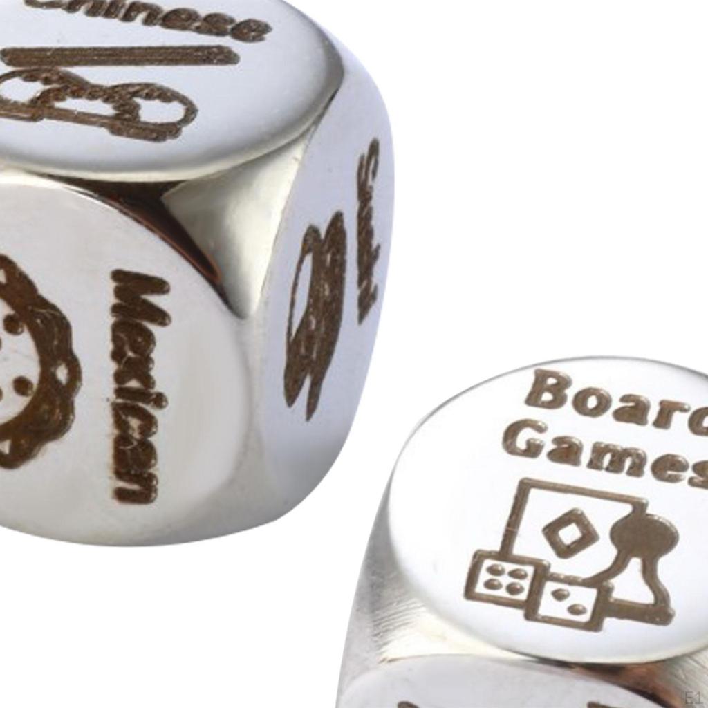 2Pcs Food Decision Dice,Valentines Day Gifts,Boyfriend Girlfriend,Food Decider,Date Night Dice for