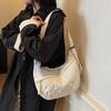 2025 New Fashion Japanese and Korean Niche Lingge Armpit Shoulder Bag Versatile Padded Clothing Casual Literary Commuter Crossbody Bag
