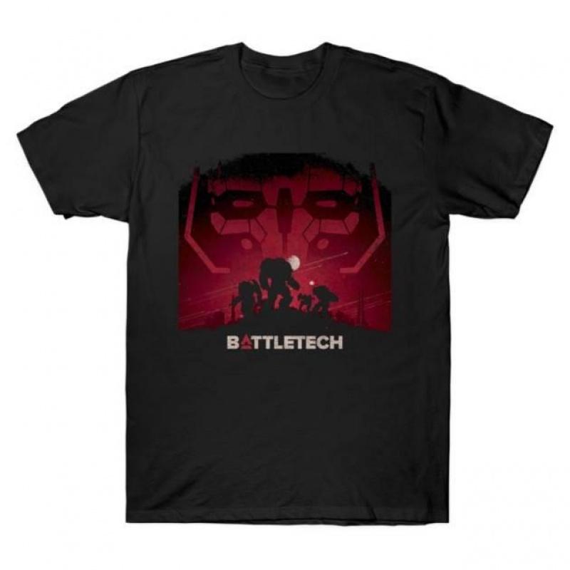Mechwarrior MWO 0421 Видеоигра про боевых роботов Подарок футболка для фаната RPG Battletech Графическая одежда Футболка с коротким рукавом Все размеры S6XL