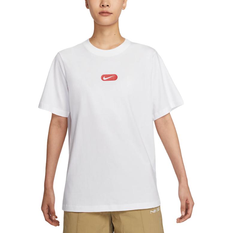 Nike T Shirts Women's White Crew Neck HQ1699-100