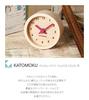 Мини-часы KATOMOKU, круглые, красные, дерево, пляж, km-26