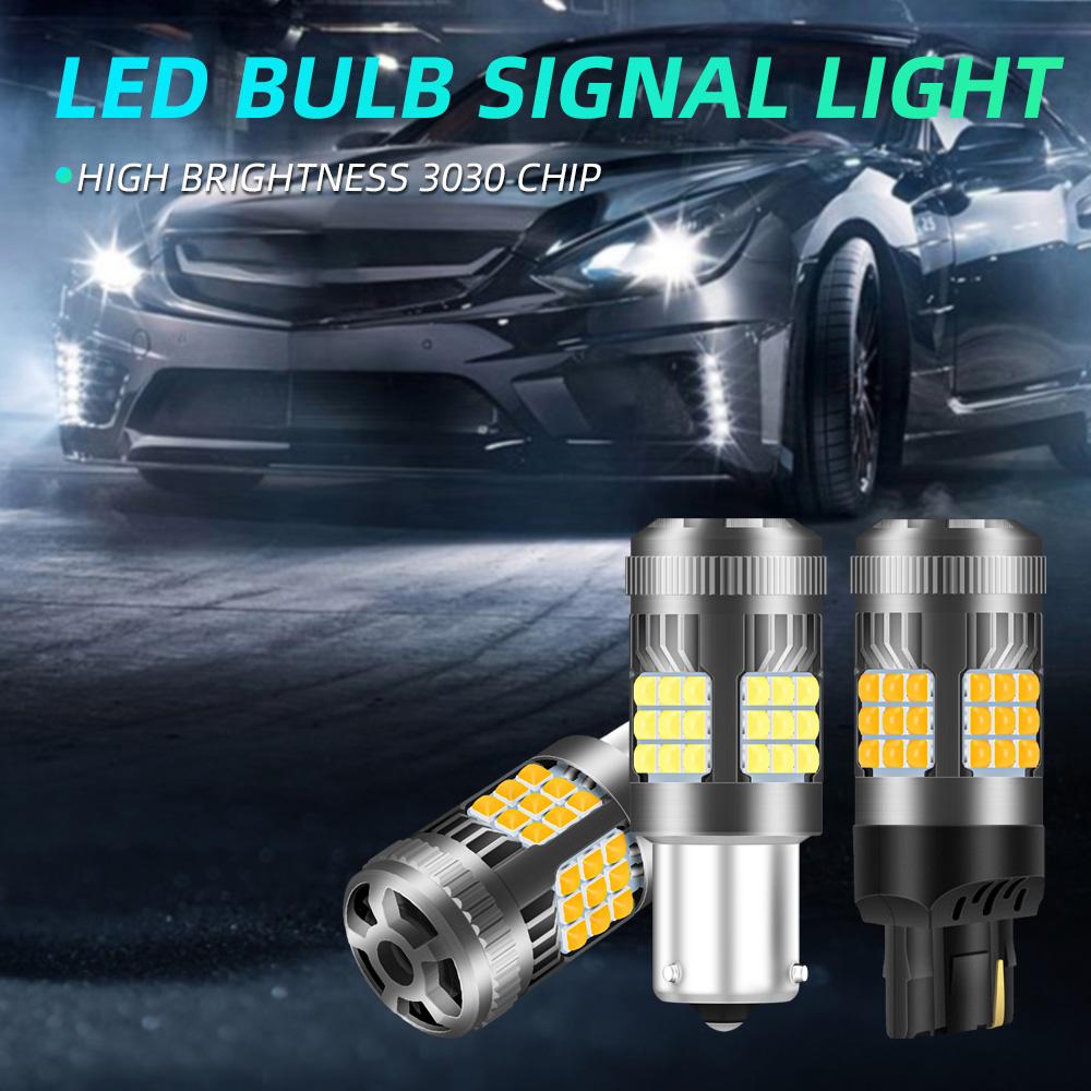 2 шт. 1156 T20 7440 светодиодные лампы с вентилятором 36SMD BA15S BAU15S желтые светодиоды Canbus для указателей поворота парковочные фонари заднего хода 12 В