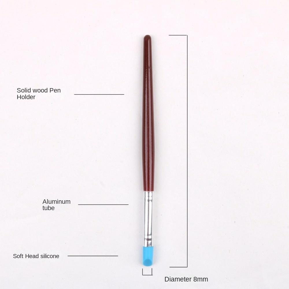 5Pcs Rubber Pen Tip Clay Carving Pen Wooden Handle Clay Sculpture Tools  Clay Sculpture