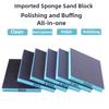6Pcs Grit Sanding Sponge Soft Foam Sanding Pads Reusable Wet Dry Sanding Blocks for Wood Metal FurniturePaint and Drywall 60-320