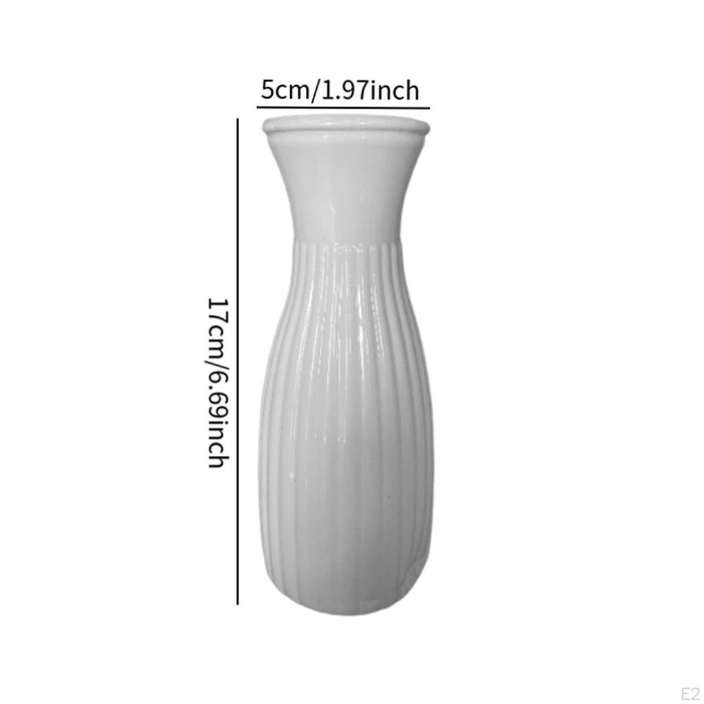 6.7 Inch Clear Flower Vase,Shelf Home Decor,Home Indoor Dried Vase,Desk Decor Table