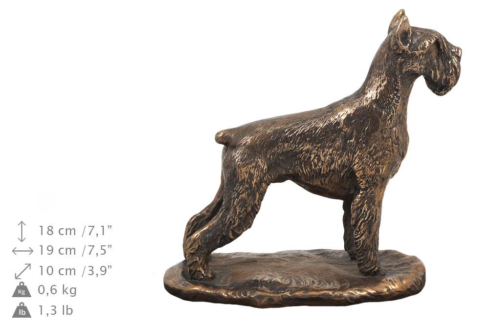 Schnauzer I – Urn for dog ashes, personalized urn with a statue | Art-Dog