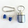 Soundproof Liquid Silicone Music Earplugs with Flying Earplug Storage Compartment Waterproof Earplug Case for Noise Reduction