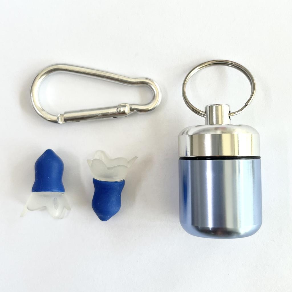 Soundproof Liquid Silicone Music Earplugs with Flying Earplug Storage Compartment Waterproof Earplug Case for Noise Reduction