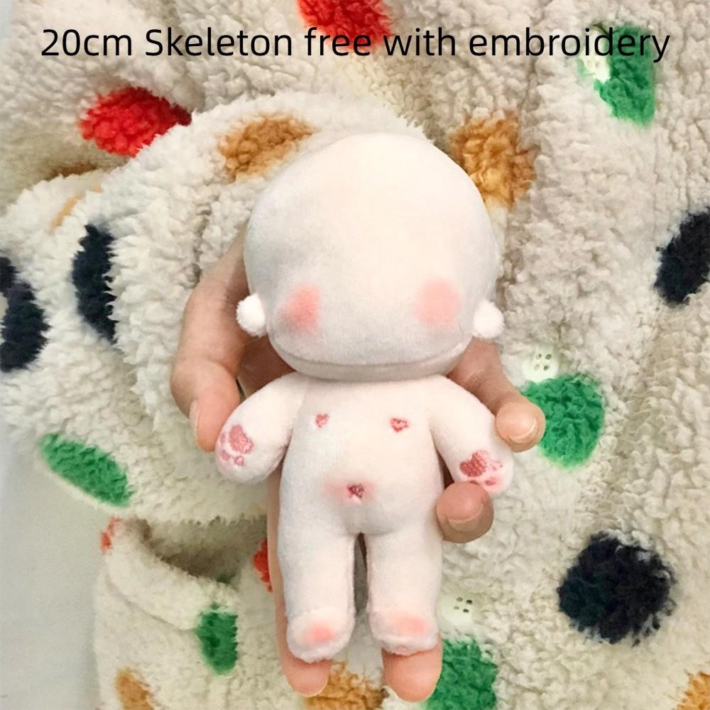 Stuffed Blank Unembroidery Cotton Doll Embroidery DIY Idoll Doll Blank Cotton Stuffed Toy  Toddler