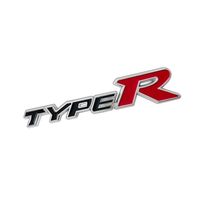 3D Metal Car StickerType R Typer Logo Front Grille Emblem Trunk Rear Stickers Badge For Honda TYPER Civic XR-V HR-V Accord