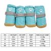 4pcs/set Anti-slip Pet Dog Shoes Waterproof Pet Rain Shoes Adorable Puppy Booties  Small Medium Dog