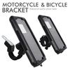 Motorcycle Phone Holder 360 Degree Rotation Cell Phone Clamp Motorbike Smartphone Mount Scooter Phone Clip For 4 -7.4 Inche