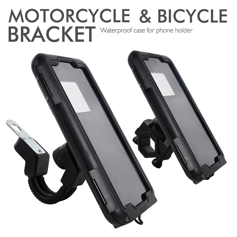 Motorcycle Phone Holder 360 Degree Rotation Cell Phone Clamp Motorbike Smartphone Mount Scooter Phone Clip For 4 -7.4 Inche