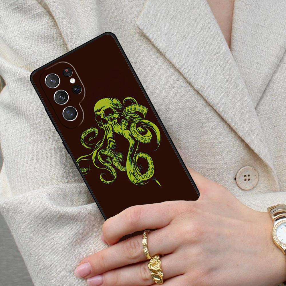 Marine Life Ocean Octopus SOFT Cell Phone Case for Samsung Galaxy S26 Ultra S25 S24 S23 S22 S21 S20 Note10 Cover