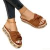 Slip-On Womens Sandal Platform Heels Wedges Sandals Shoes Fashion Women Sandals Summer Indoor Outdoor Shoes For Women
