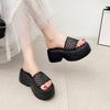 Fashion Spring/Summer 2025 Women Luxury Shoes Slipper Summer PU Leather Women's Sandal Casual Slides Outdoor Female Ms Flip Flops