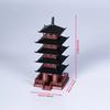 Мини-статуя пагоды, китайская модель старинного здания, павильон, украшения, имитация статуи, дзен-сад, аквариум, бонсай, декор