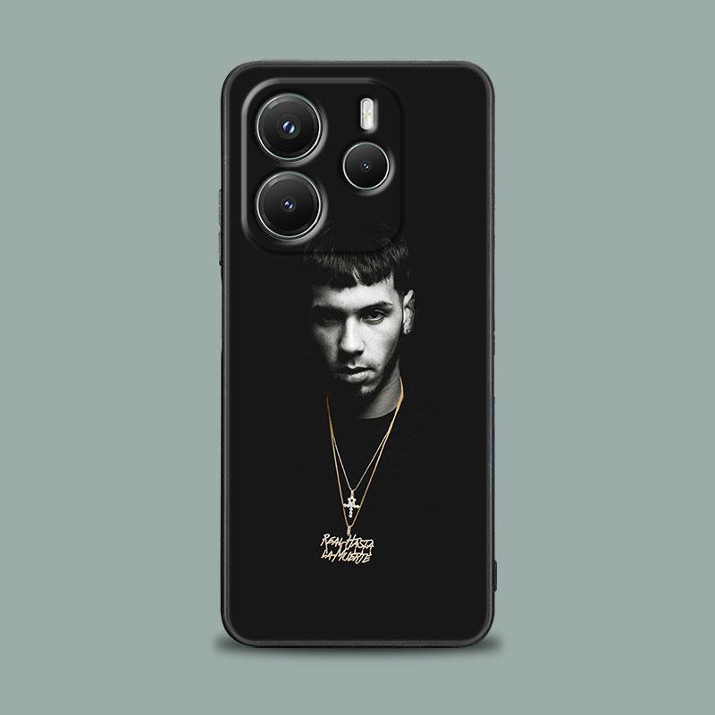 Чехол для телефона для Xiaomi Redmi 15C 14C 13C 4G Redmi Note 15 14 13 12 11 10 Pro Plus 5G S Чехол Anuel AA Real Hasta La Muerte Рэпер