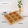 nine-grid 31x31cm bamboo tray