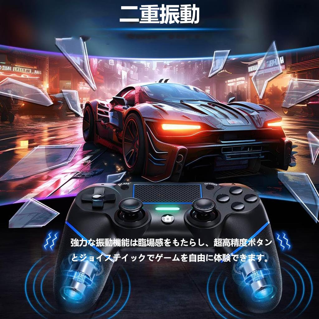 Проводной контроллер Moowarm для PS4 Улучшенный геймпад p4 USB-подключение Без задержек Двойная вибрация Эргономичные кнопки Высокая прочность Совместим с